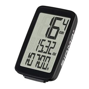 Sigma Pure 1 Bicycle Computer 4 Functions Large Display Wired Bicycle Speedometer, Black