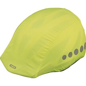 ABUS Regenkappe für Helme Regenschutz mit dekorativen Reflektoren und Gummizug wasserabweisend – Gelb