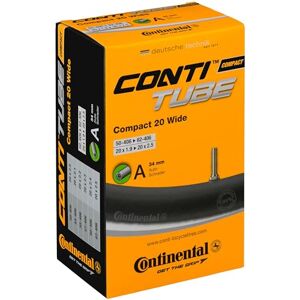 Continental Compact 20 Wide Bicycle Inner Tube Black, 50/62-406