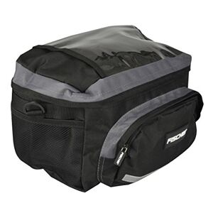 Fischer Black Handlebar Bag with Waterproof Rain Cover