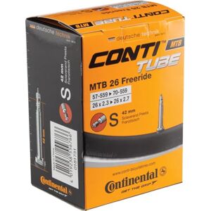 Continental 0181731 Mountain Bike Tube 26 Freeride SV 40 62/70-559 Black