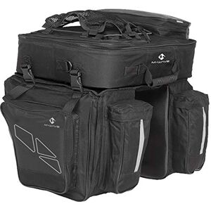 M-Wave Traveller Luggage Bag with 3 Compartments, 62 Litres, Black / Grey, black, 62 l