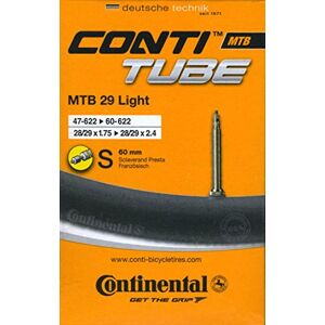 Continental 0182201 Light Mountain Bike Inner Tube 28/29 Inches, Black