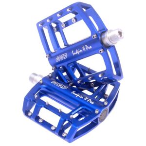 NC-17 Sudpin II Pro Aluminium Platform Pedals Cycling Pedals MTB/Mountain Bike/BMX Pedal Two Ball Bearings + Cr-Mo Axle/Includes Replacement Zpins, Pedalen Sudpin II Pro, blue