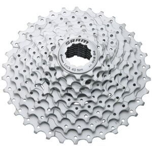 Sram Cassettes Kassette und Ritzel PG-970 Road Zahnkranz, Satin Verchromt, 17 x 17 x 6 cm