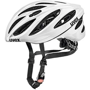 Uvex boss race safe performance helmet for men and women individual size adjustment optimised ventilation white 52-56 cm