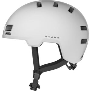 Abus Skurb Cykelhjelm, Pearl White, M/55-59cm - Hvid - Cykelhjelm Voksen