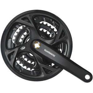 Shimano Altus M371 9-Speed Kranksæt, 48/36/26t - Sort