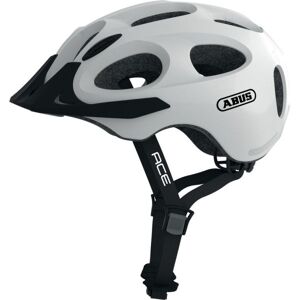 Abus Youn-I Ace Cykelhjelm, Pearl White, M/52-57cm - Hvid - Cykelhjelm Børn