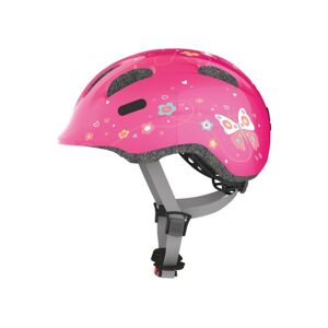 Abus Smiley 2.0 Cykelhjelm, Pink Butterfly, 45-50 Cm - Pink - Cykelhjelm Børn