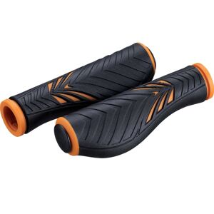Bike Attitude Ergonomiske Gel Black/orange Håndtag, 130mm - Sort