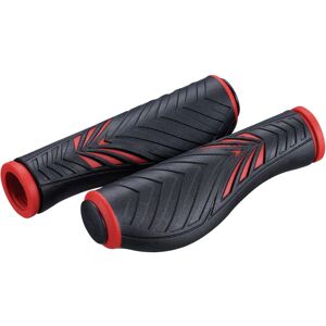 Bike Attitude Ergonomiske Gel Black/red Håndtag, 130mm - Sort