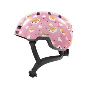 Abus Skurb Kid Cykelhjelm, Rose Foxes, S/45-50cm - Lyserød - Cykelhjelm Børn