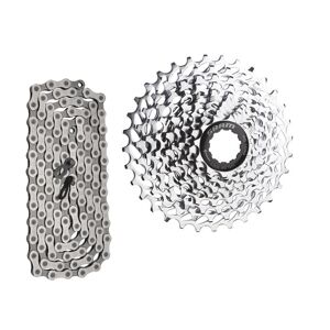 Sram Pg-1050 Kassette, 11-28t / Pc-1031 10-Speed Kæde - Sølv