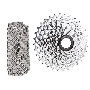 Sram Pg-1050 Kassette, 11-32t / Pc-1031 10-Speed Kæde - Sølv