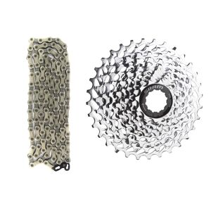 Sram Apex/force 10-Speed Kæde + Kassette, 11-26t - Sølv