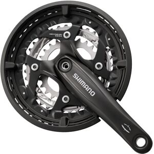 Shimano Deore T521 10-Speed Kranksæt, 48/36/26t - Sort