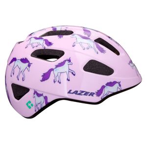 Lazer Nutz Kineticore Junior Cykelhjelm, Unicorns, 50-56cm - Pink - Cykelhjelm Børn