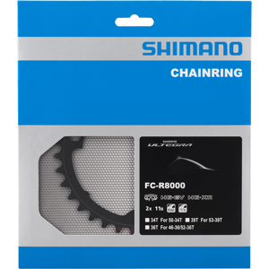 Shimano Ultegra R8000 11-Speed Klinge, 36t - Sort