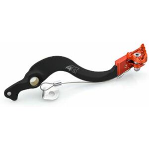 A.R.T. Sort anodiseret aluminium fabriksbremsepedal / KTM / Husqvarna orange spids