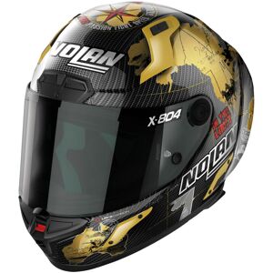 Nolan X-804 RS Ultra Carbon Carlos Checa Gold Replica Hjelm