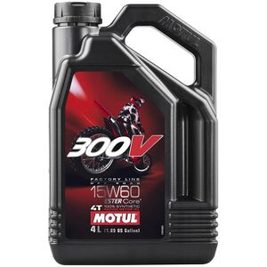 MOTUL 4T motorolie 300V FABRIKSLINJE OFFROAD, 15W-60, 4L