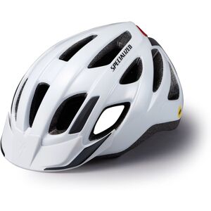 Specialized Centro LED MIPS - Cykelhjelm med Lys (Gloss White, Adult 56-60)