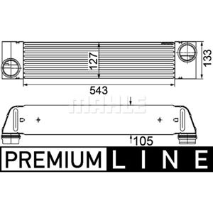 Radiador de aire de admisión MAHLE CI 193 000P