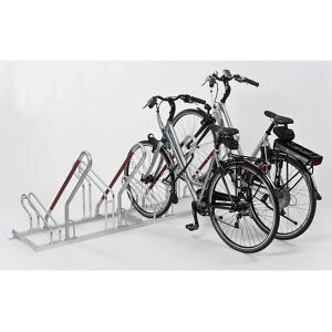 kaiserkraft Aparcadero para apoyar bicicletas, modelo 2500 XBF, por un lado, 4 plazas