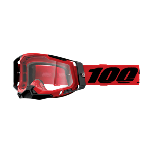 Máscara 100% Racecraft 2 Rojo Lentes Clear  26012894