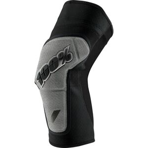 100% Ridecamp Protectores de rodilla para bicicletas - Negro Gris (S)