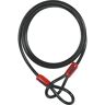 ABUS Cable de seguridad adicional con extremos en bucle, con revestimiento de plástico, longitud 2000 mm