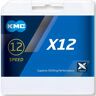 Kmc x12 1/2x11/128 126 eslabones 12v cadena bicicleta  (UNICA)