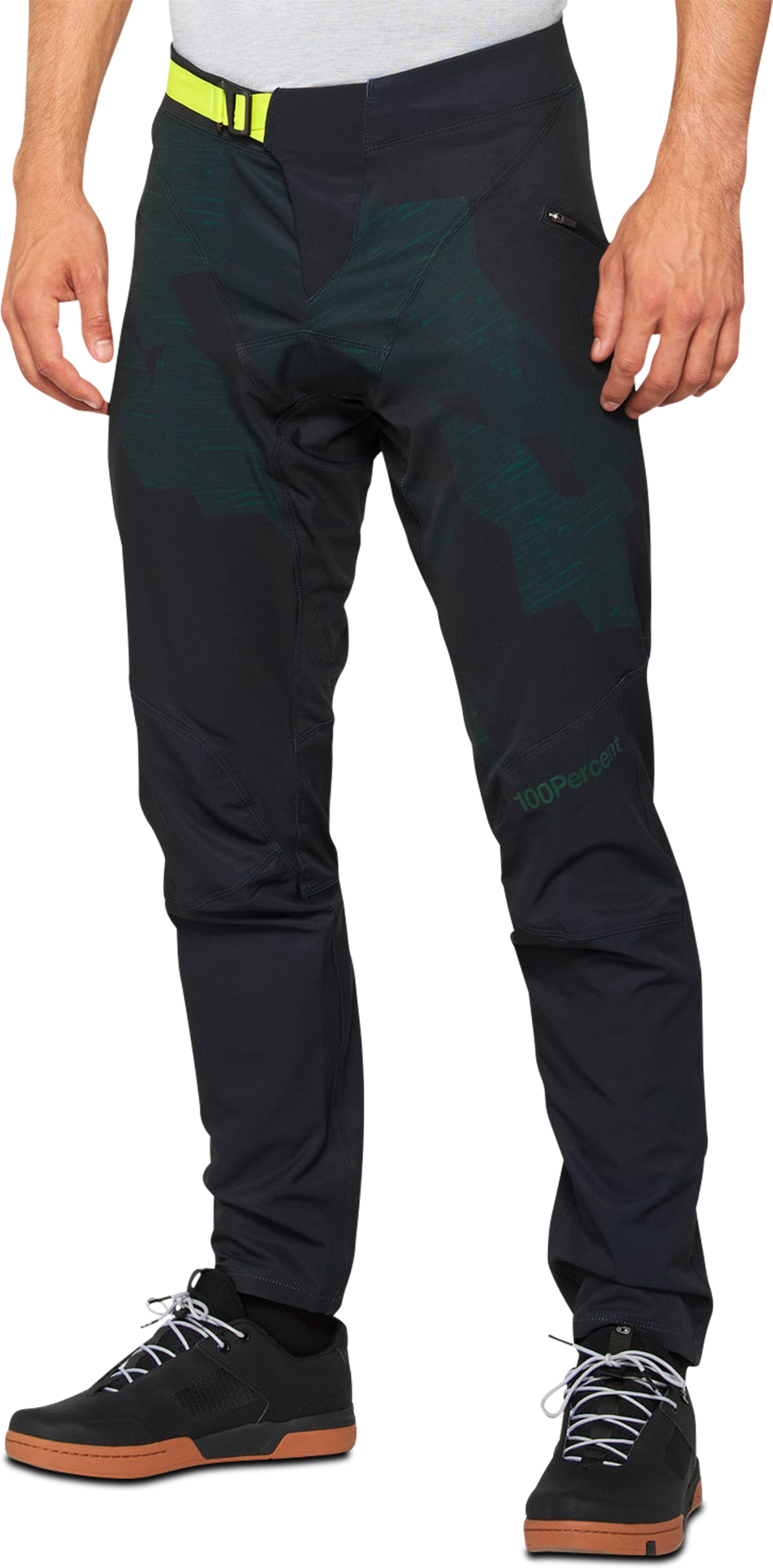 100% Pantalones de MTB  AIRMATIC Negro-Camuflaje