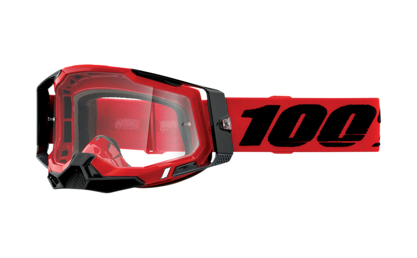 Máscara 100% Racecraft 2 Rojo Lentes Clear  26012894