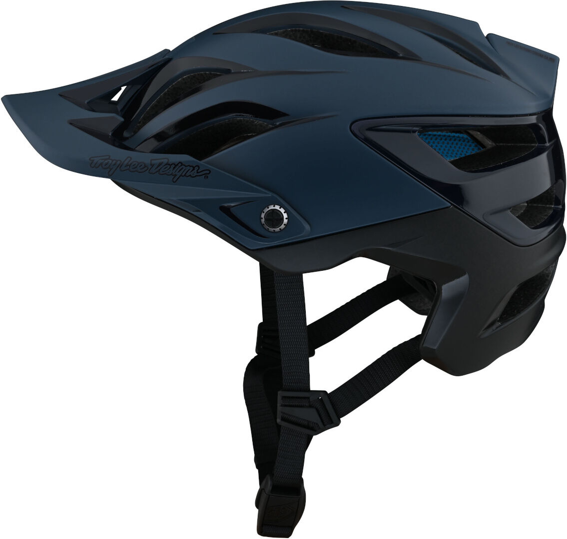 Lee A3 Uno MIPS Casco de bicicleta - Negro Azul (XL 2XL)