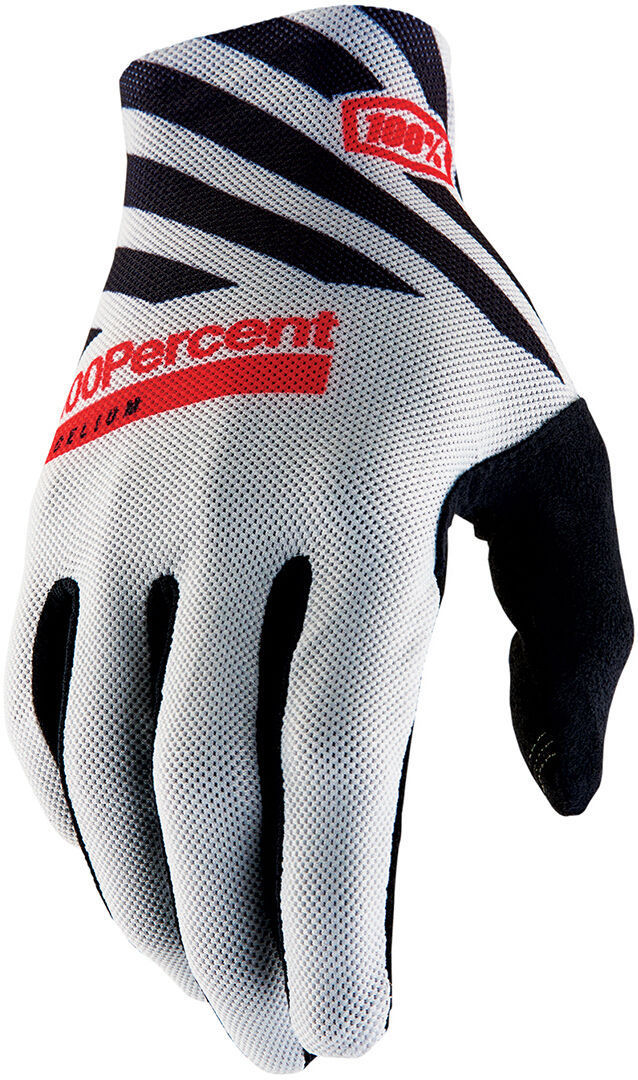 100% Celium Guantes de bicicleta - Negro Gris (M)