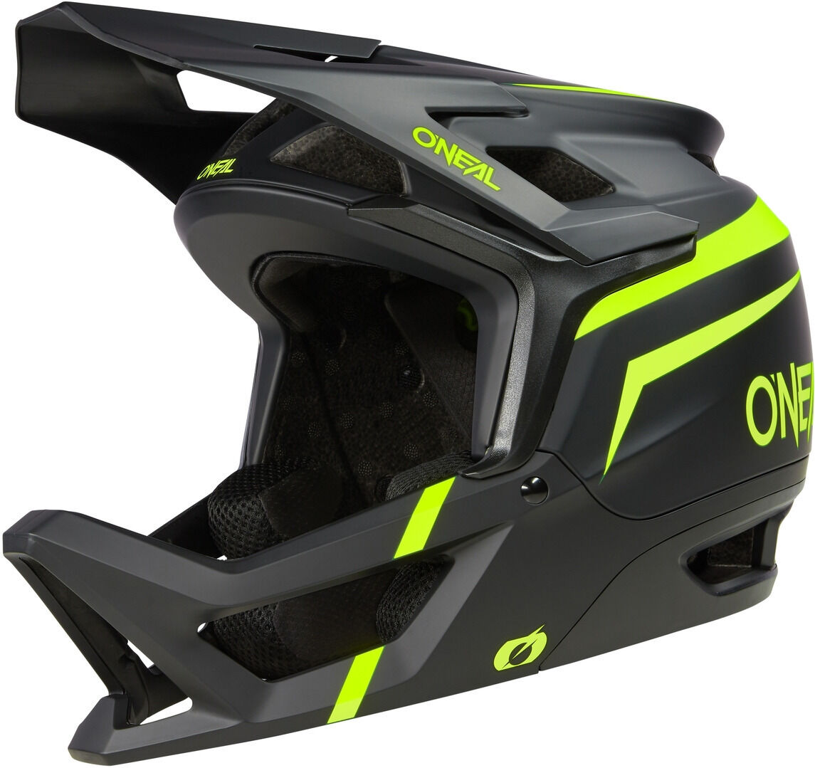 Oneal Transition Flash V.23 Casco de descenso - Negro Amarillo (XS)