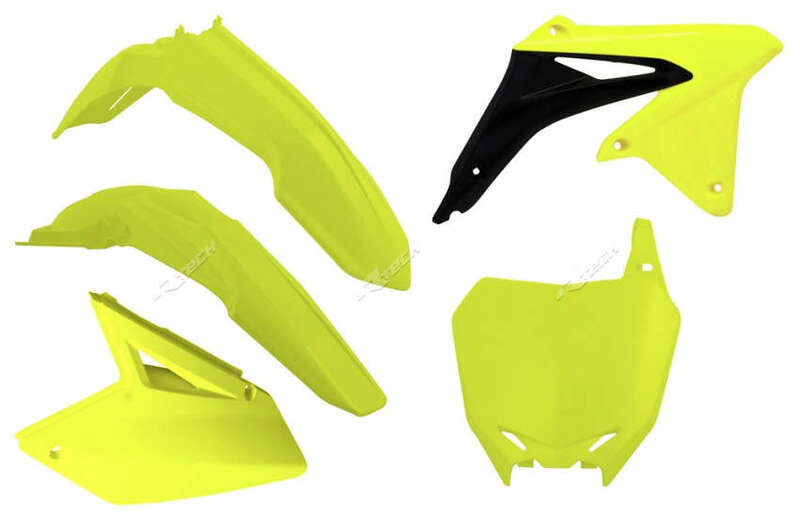 Race Tech Suzuki RM-Z450 kit de plástico amarillo fluorescente -
