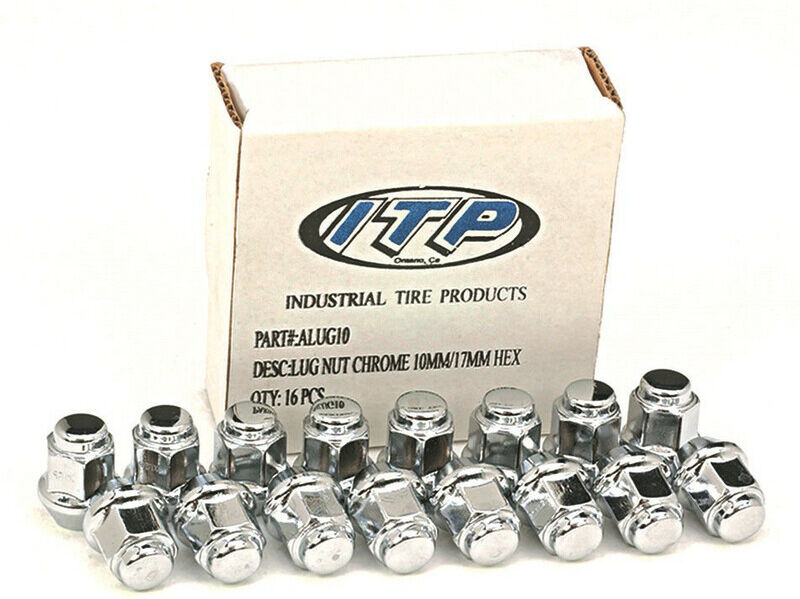 ITP Kit tuerca de rueda cónica cromada 10x1.25 - Caja de 16 -