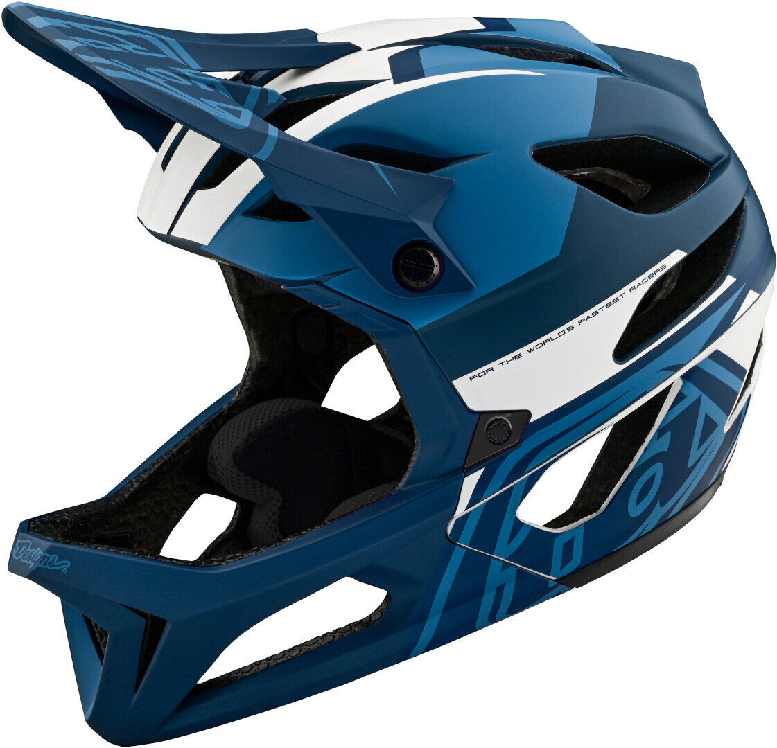 Lee Stage MIPS Vector Casco de descenso - Blanco Turquesa Azul (XS S)