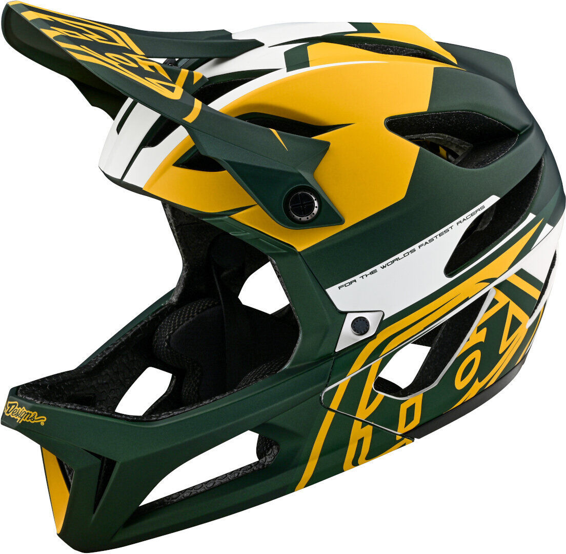 Lee Stage MIPS Vector Casco de descenso - Verde Amarillo (M L)