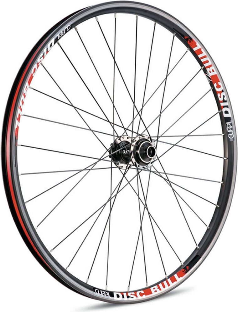 Gurpil rueda delantera disc bull eje 20 mm ruedas mtb Negro (UNICA)