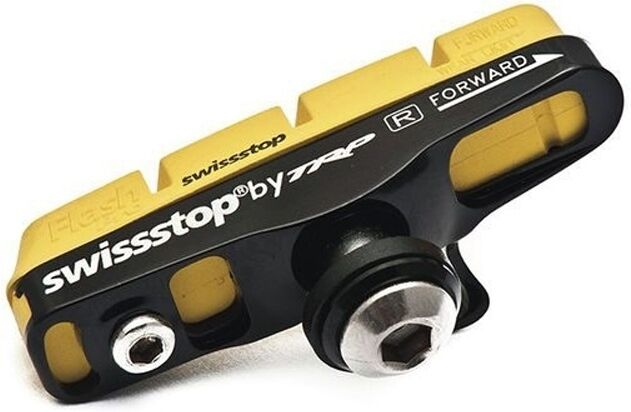 Swiss Stop kit 2 portazapatas flash pro carbono zapatas de freno bici Amarillo (UNICA)