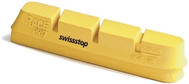 Swiss Stop kit 4 zapatas race pro carbono zapatas de freno bici Amarillo (UNICA)