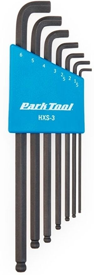 Park Tool hxs-3 set de llaves allen de codo corto herramientas bicicleta  (UNICA)