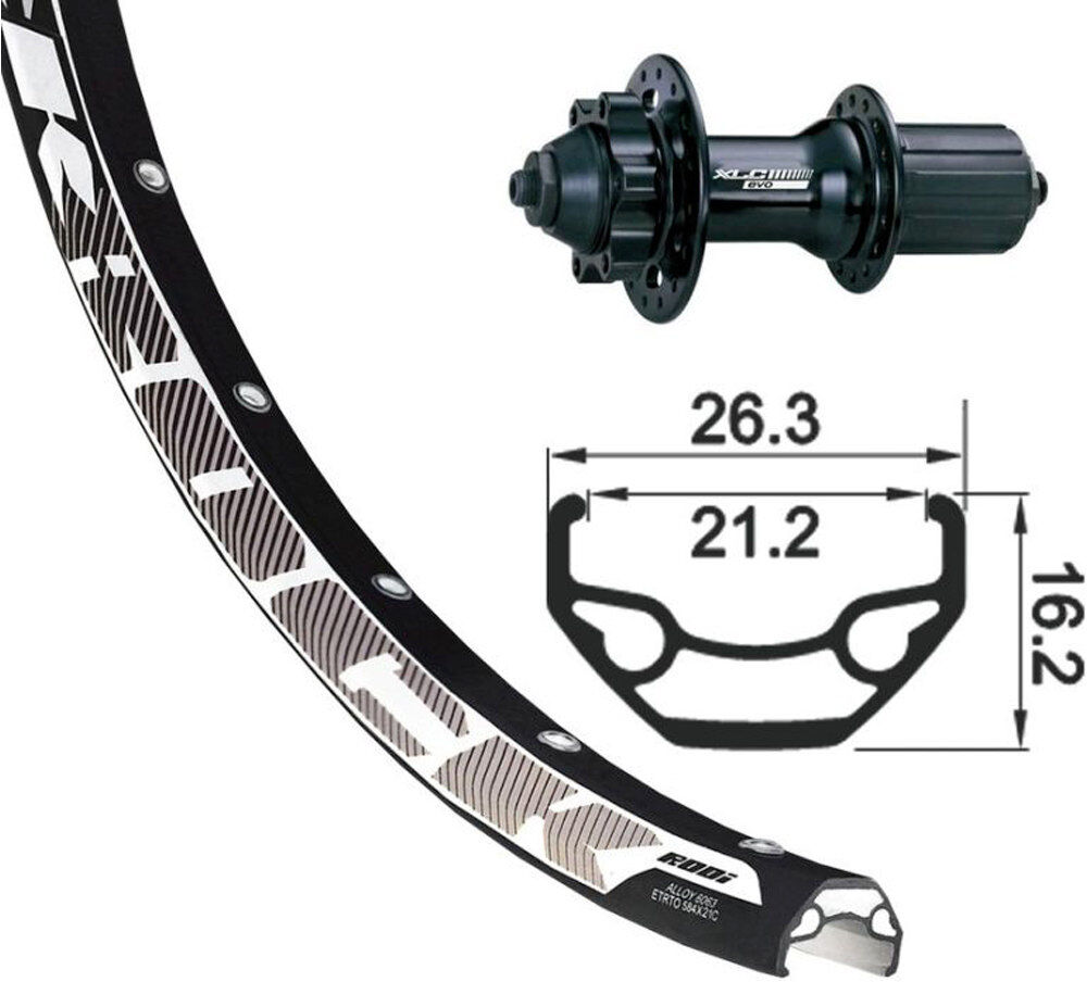 Xlc xlc rueda trasera 275 eje 135mm c/rapid ruedas mtb  (UNICA)