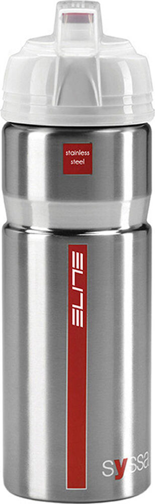 Elite bid syssa aluminio 750ml plata brillo bidones ciclismo Plata (UNICA)