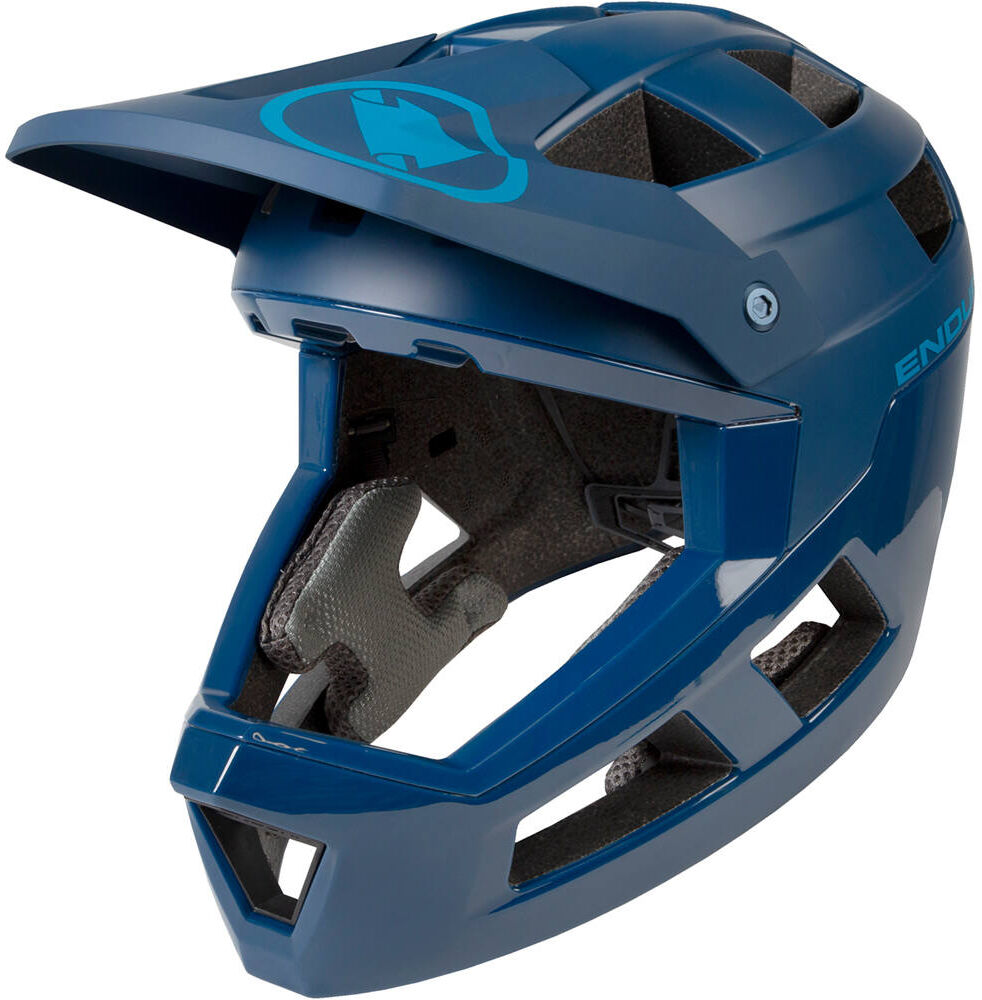 Endura singletrack casco bicicleta Azul (S-M)