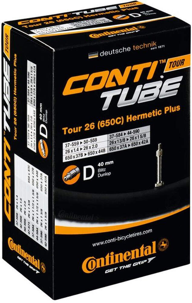 Continental camtour hermeticp 26x1 1/8-175 fv42mm cámara bicicleta mtb  (UNICA)